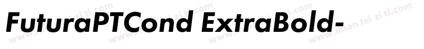 FuturaPTCond ExtraBold字体转换